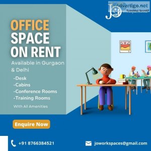 Fully Furnished Office Space Available for Rent in Delhi and Gur