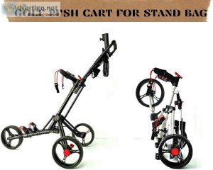 Best Golf Push Cart For Stand Bag.