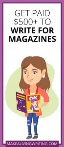 Write Articles for Magazines (312.00 per day)
