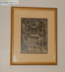 Vintage Scary Goth Memorial Art work