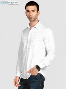 Premium cotton shirts online | white shirt for men | beyoung