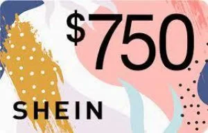 Win a 750 Shein Gift Card (3.20) US