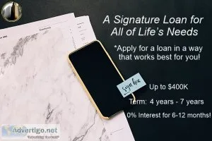 A Signature Loan for All of Life&rsquos Needs