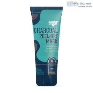 Beardhood activated charcoal peel off mask, 100gm