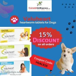 Buy Valuheart Heartworm Tablets for Dogs - Flat 15% Off  Free Sh