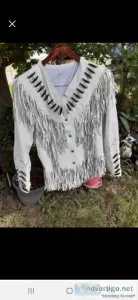Womens Native American 100% leather jacket