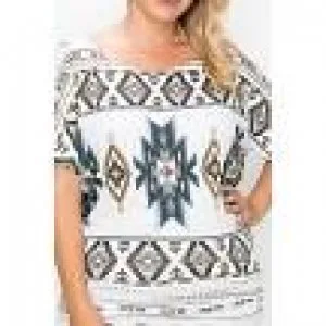 Geometric Tribal Sublimation Print top