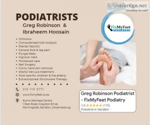Greg robinson podiatrist - fixmyfeet podiatry