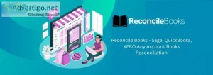 Reconcile books - sage, quickbooks, xero any account books recon