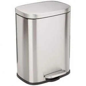 Basics Rectangular Stainless Steel Soft-Close 3gal