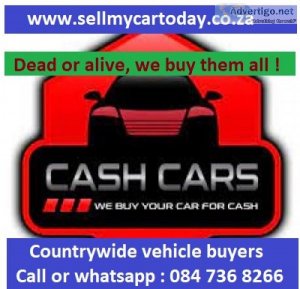 We buy cars and bakkies, runners /non-runners/accident damaged