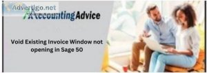 Fixed: void existing invoice window not opening in sage 50