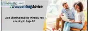 Fixed: void existing invoice window not opening in sage 50