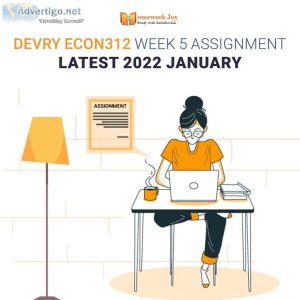 Devry ECON312 Week 5 Assignment Latest 2022 January