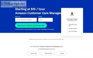 StartACareerToday - Amazon Customer Care Manager