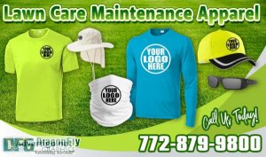 Custom lawn service apparel and promotional products