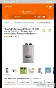 Tankless water heater
