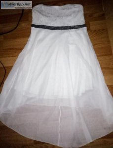 NEW WHITE SUMMER WEDDING DRESS and BLUE DRESS