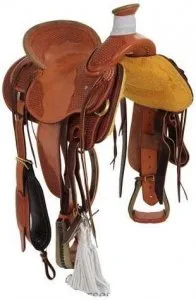 NRS Loredo Custom Saddles Inc. 1412009K Youth Natural Roughout T