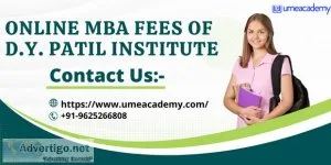 D Y Patil University Online MBA