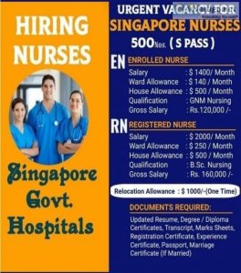 ASSIGNMENT ABROAD NURSES REQUIRED FOR SINGAPORE