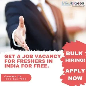 hey there are Job vacancies for freshers. Apply now to get a cal