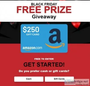 Win 250 Amazon Gift Cards Black Friday
