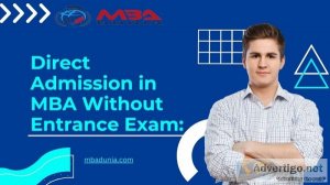 Direct admission in mba without entrance exam:
