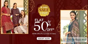 Buy flat 50% off on utsav sale