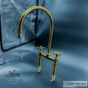 Unlacquered brass faucet