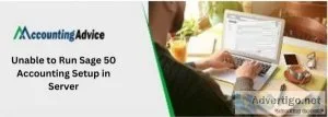 Resolved : unable to run sage 50 accounting setup in server