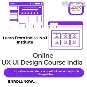 Online uxui design course india