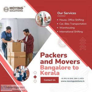 Licensed packers and movers bangalore to kerala list for shiftin
