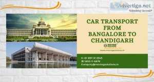 Car transport from bangalore to chandigarh