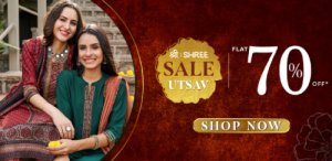 Get flat 70% off on shree s utsav sale