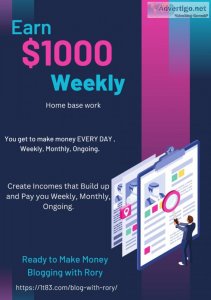 Make $1000 weekly after start online business