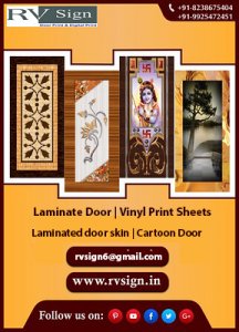 Laminated door skin | cartoon door | vinyl print sheets 