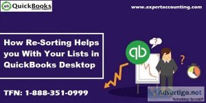 How to re-sort lists in quickbooks desktop?