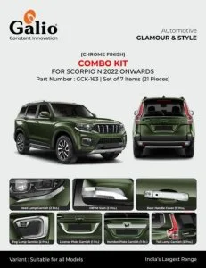 Chrome combo kits for scorpio n
