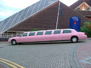 Pink limousine hire