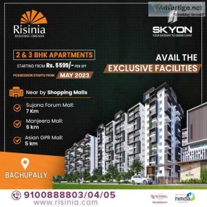 2 and 3bhk gated community apartments in bachupally | skyon by r