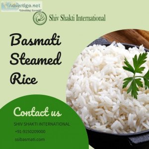Basmati steamed rice | shiv shakti international