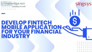 Develop fintech mobile application for your financial industry