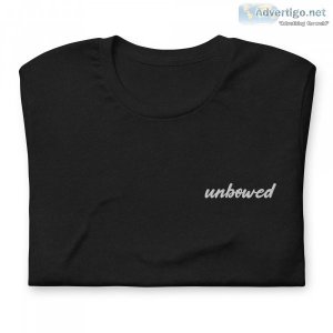 Embroidered unisex organic tshirt