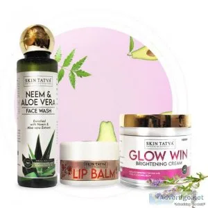 Skin tatva neem aloevera face wash + glow win brightening cream 
