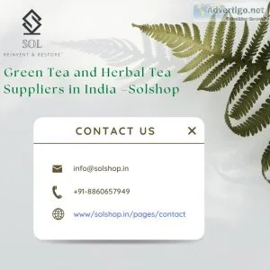 Contact us - green tea and herbal tea suppliers in india ?solsho