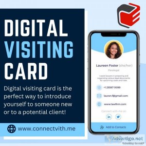 Create digital visiting card & take your professional networking