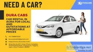 Hire car rental services in agra