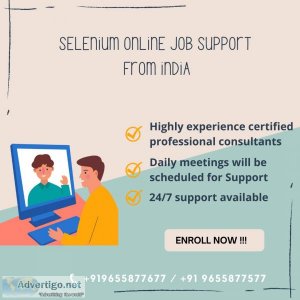 Best selenium online job support from india