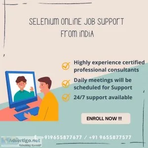 Best selenium online job support from india